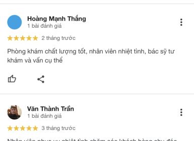 Nhận xét khách hàng về Phương Dentist trên Google Reviews