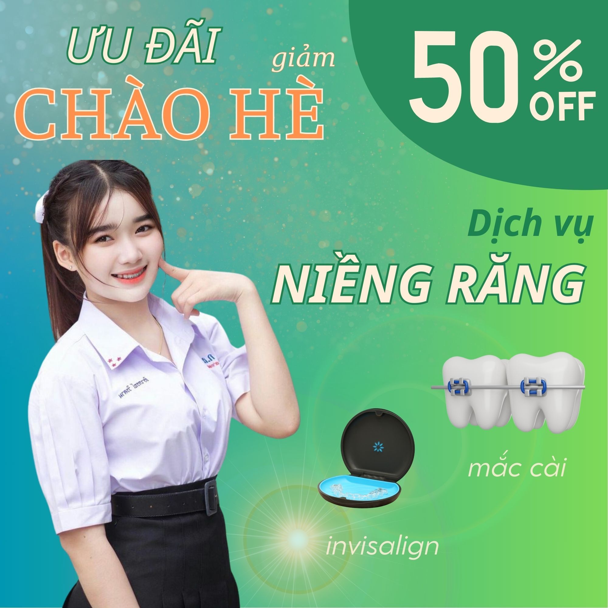 Nha Khoa Phương Dentist có chương trình ƯU ĐÃI KHỦNG lên đến 50% cho dịch vụ NIỀNG RĂNG chào Hè!